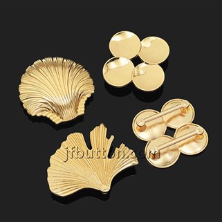 Ginkgo Leaf fürdőruha fém csattal