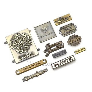 Fém ruházati címkék