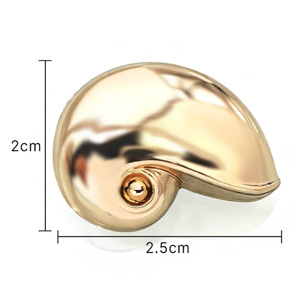 Vintage Snail Shape Button With Pearl factory