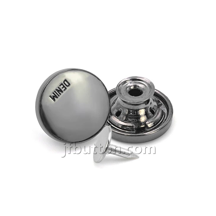 Silver Denim Buttons